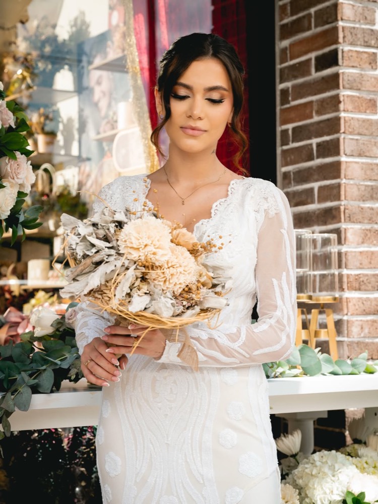 Boda Capullitos - novia con ramo