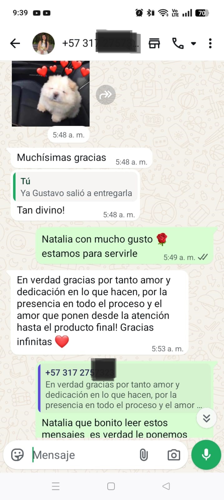 Testimonio de cliente Capullitos